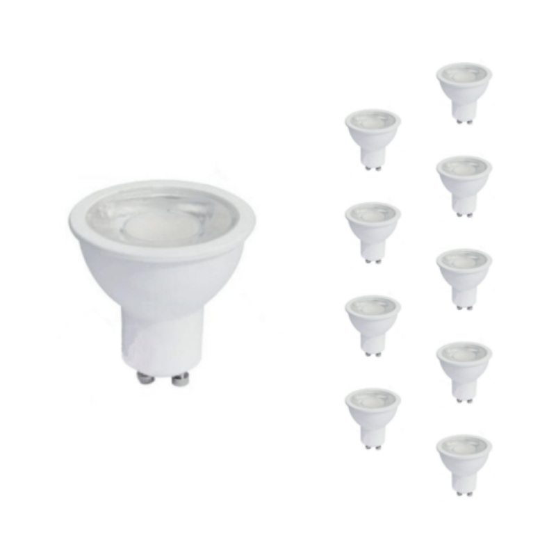 Ampoule LED GU10 8W 220V PAR16 COB (Pack de 10) - Silamp France