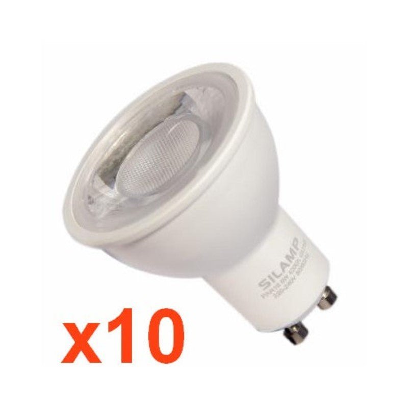 Ampoule LED GU10 8W 220V SMD2835 PAR16 10LED 80° (PACK DE 10) - Silamp France