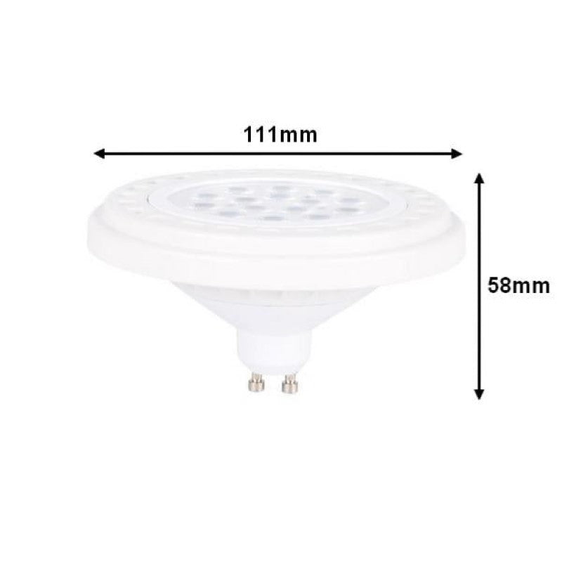 Ampoule LED GU10 AR111 15W 30° - Silamp France