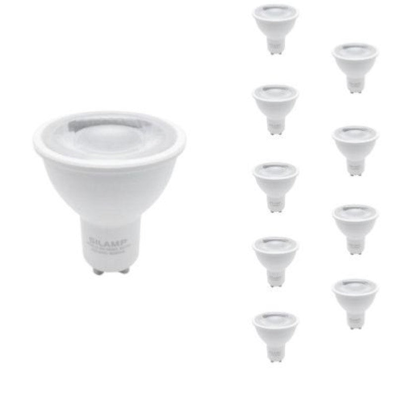 Ampoule LED GU10 Dimmable 8W 220V SMD2835 PAR16 60° (Pack de 10) - Silamp France