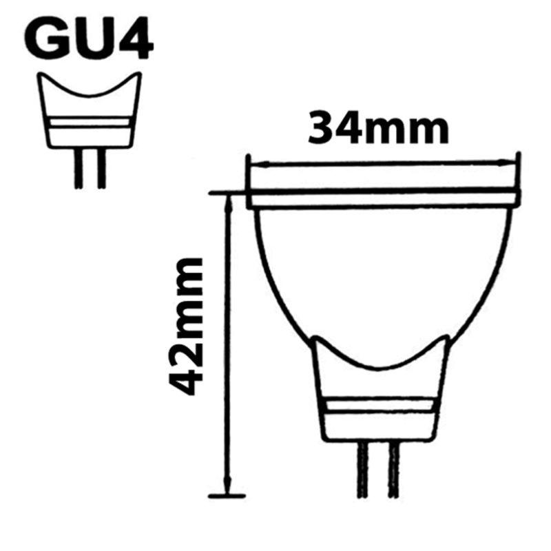 Ampoule LED GU4 / MR11 4W 12V (Pack de 10) - Silamp France