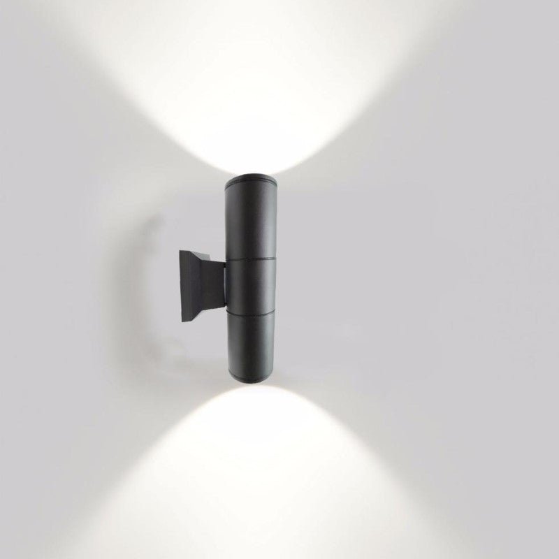 Applique Murale Noire LED IP44 Double Faisceau 10W - Silamp France