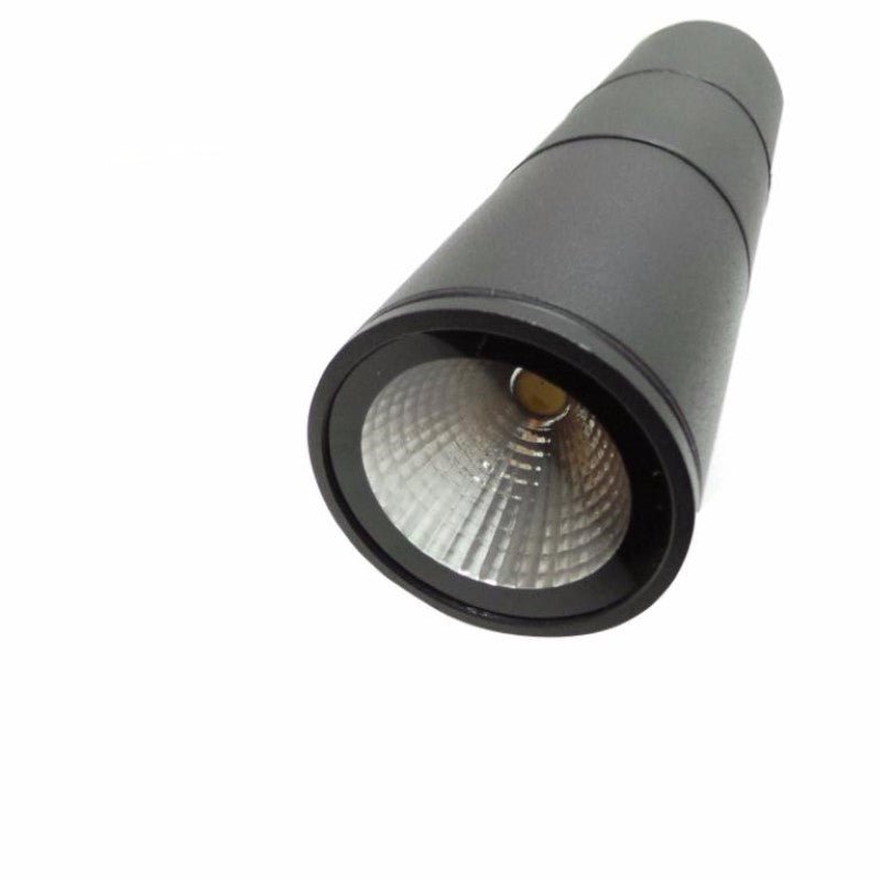 Applique Murale Noire LED IP44 Double Faisceau 10W - Silamp France