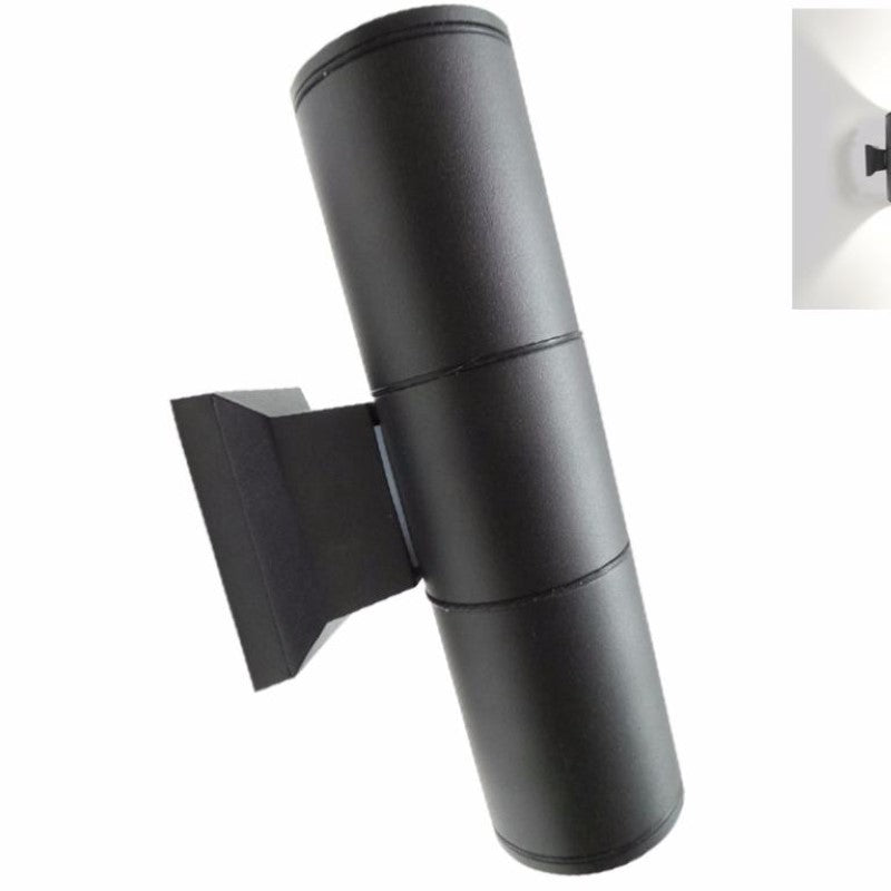 Applique Murale Noire LED IP44 Double Faisceau 10W - Silamp France