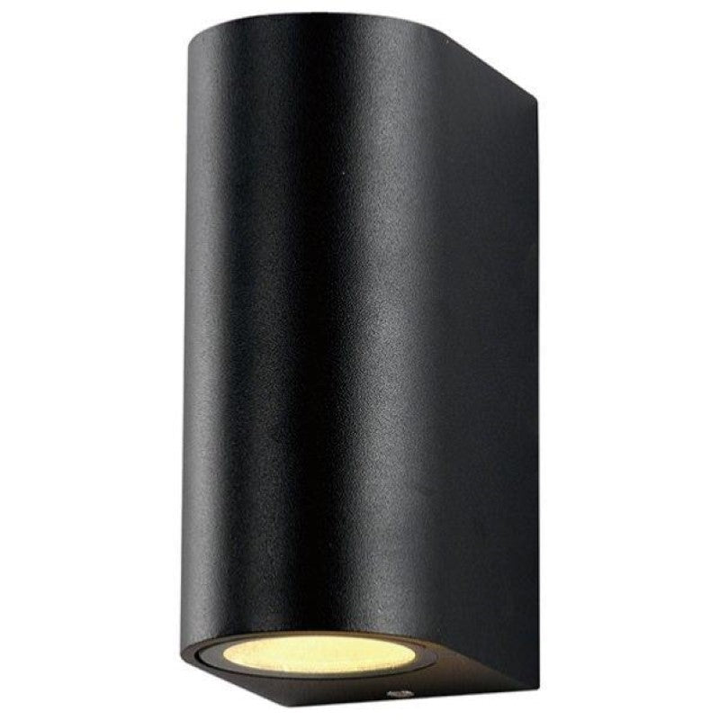 Applique Murale Noire LED IP44 double faisceau GU10 - Silamp France