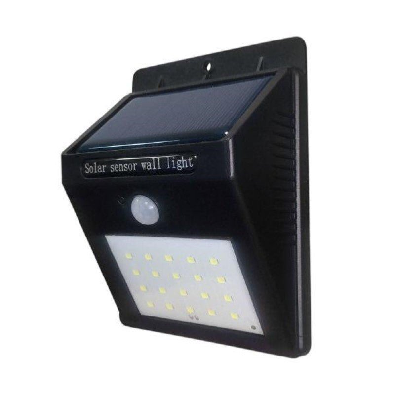 Applique Murale Solaire LED Noire 0.75W IP54 avec Détecteur de Mouvement - Silamp France