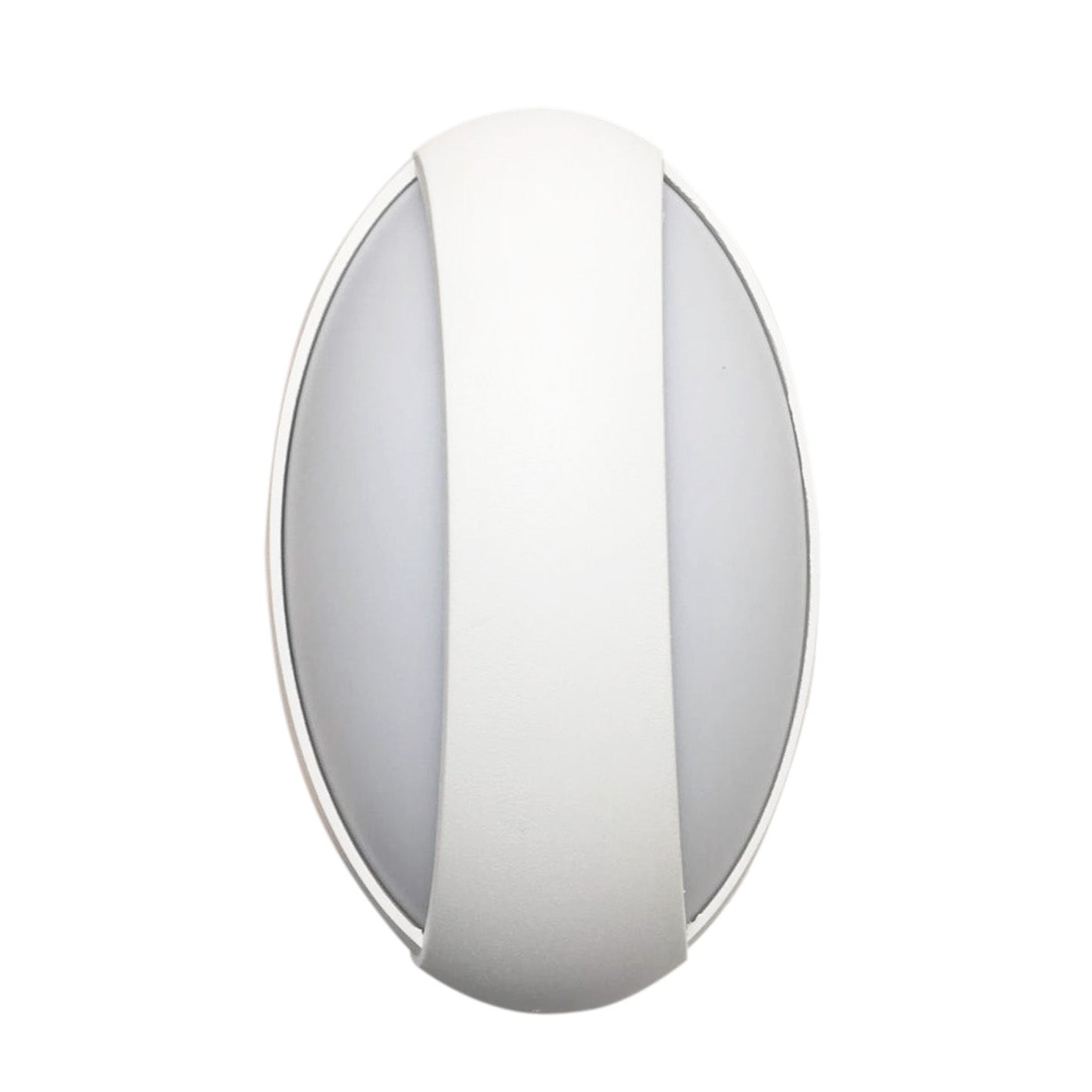 Applique LED Murale Ovale Blanche 12W