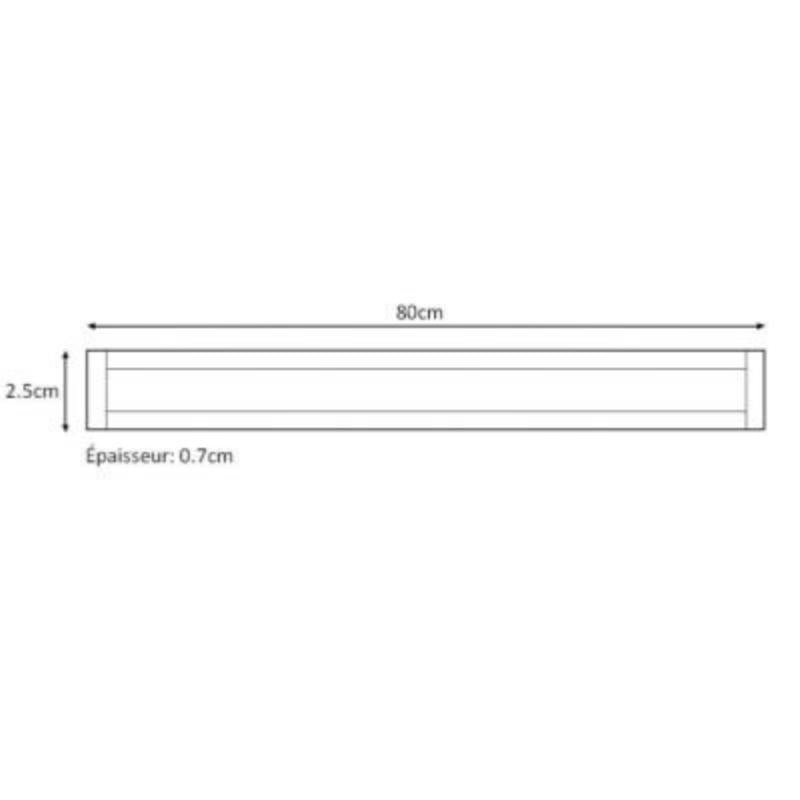 Profilé LED intégré 80cm 10W 12V Slim avec capteur infrarouge
