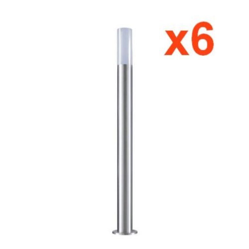 Borne Extérieure 100cm 220V IP65 ARGENT (Pack de 6) - Silamp France