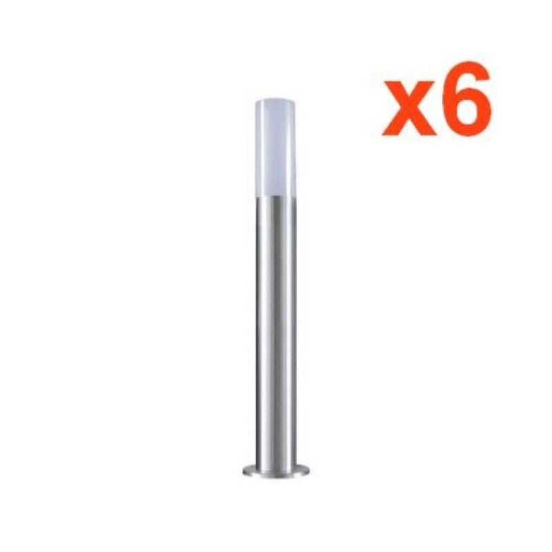 Borne Extérieure 60cm 220V IP65 ARGENT (Pack de 6) - Silamp France