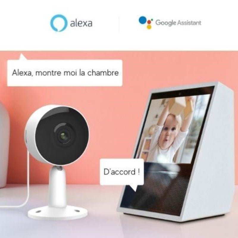 Caméra de Surveillance Intérieure Intelligente WiFi 1080p - Silamp France