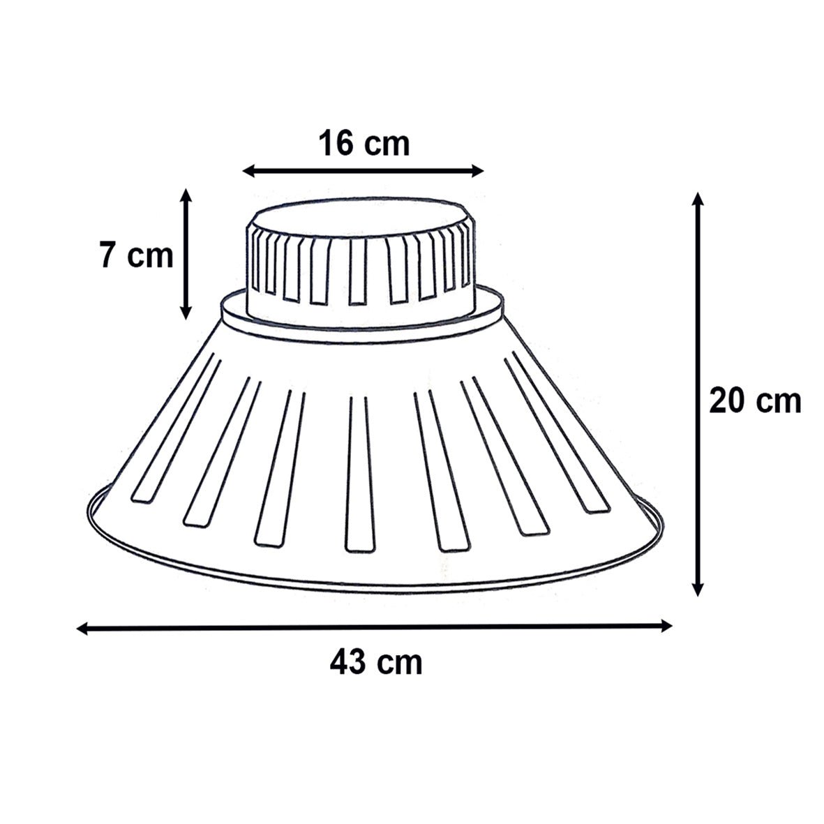 Cloche LED Industrielle 100W 120° Argent - Silamp France