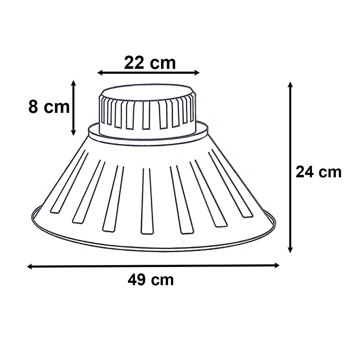 Cloche LED Industrielle 200W 120° Argent - Silamp France