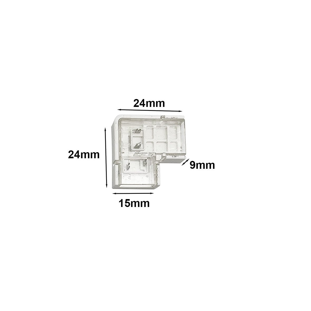Connecteur Angle 10mm pour Ruban LED COB 220V AC 432LED/m - Silamp France