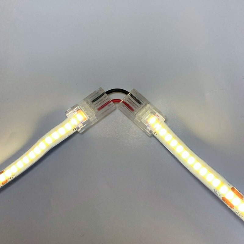 Connecteur Angle Flexible Pour Ruban LED COB 8mm - Silamp France
