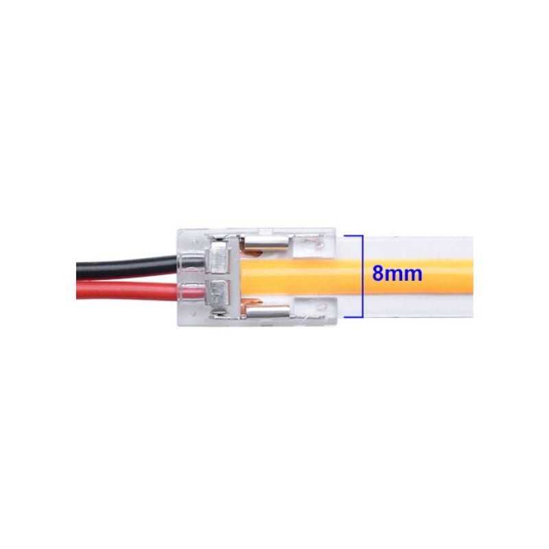Connecteur Droit pour Ruban LED COB 24V 8mm - Silamp France