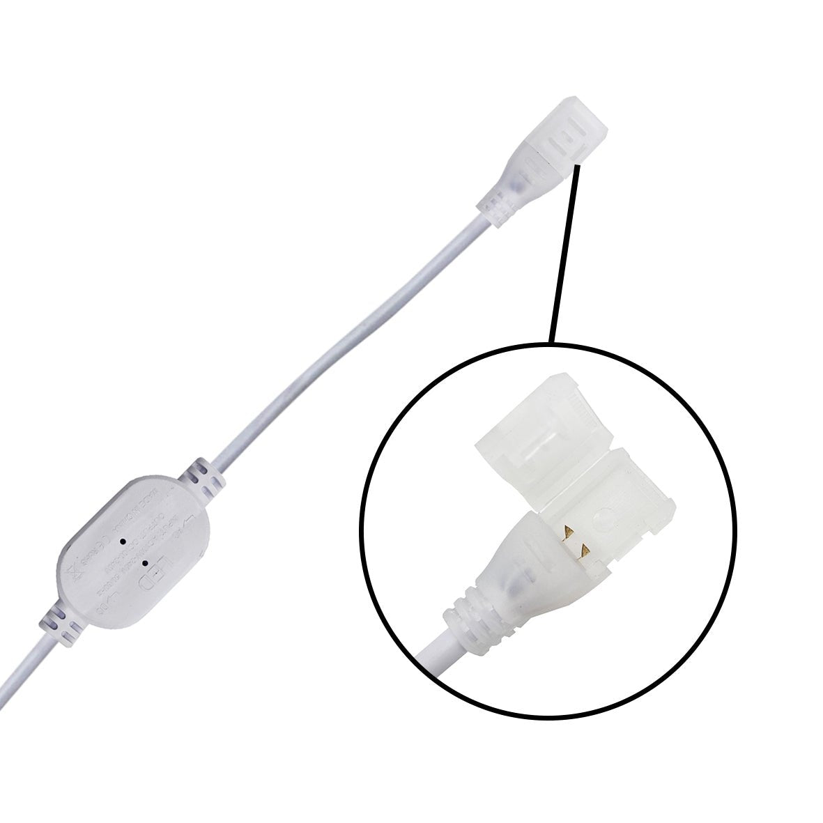 Connecteur Électrique pour Ruban LED COB 220V 432LED/m - Silamp France