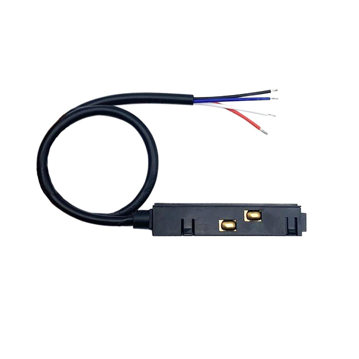 Connecteur Linéaire pour Rail Magnétique 48V 4 fils NOIR - Silamp France