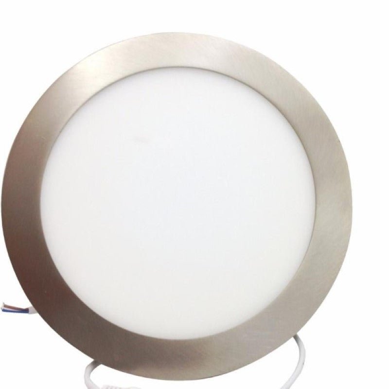 Downlight Dalle LED Extra Plate Ronde ALU 18W (Pack de 10) - Silamp France