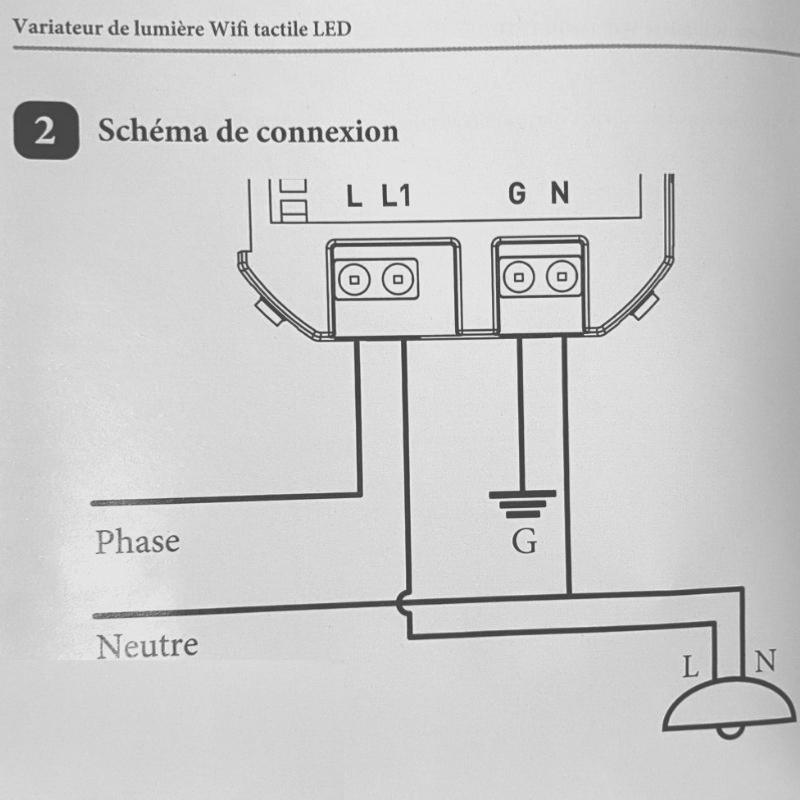 Variateur de Lumière WiFi Rotatif