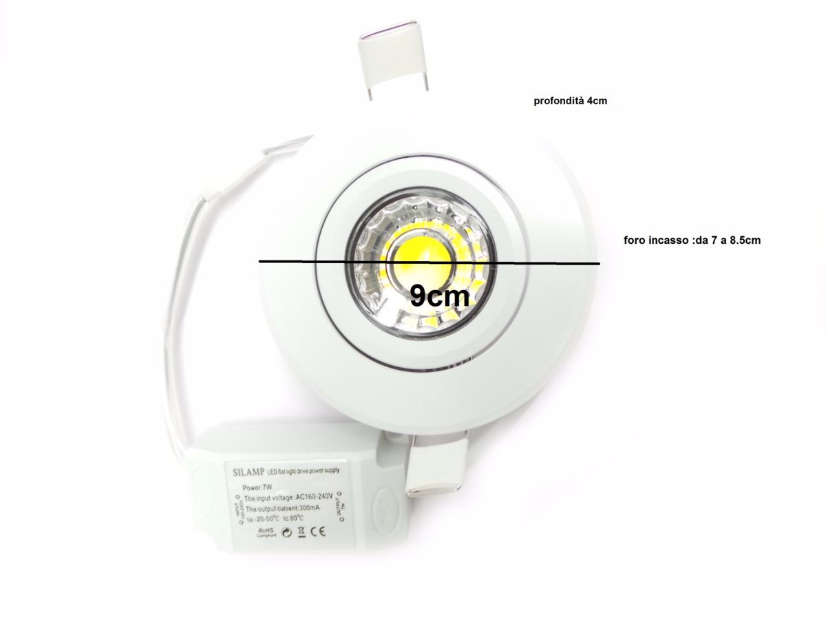 Spot LED Orientable Encastrable 7W 80°