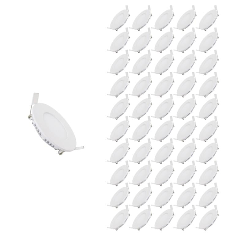 Pack de 50 - Spot LED Encastrable Rond BLANC 3W