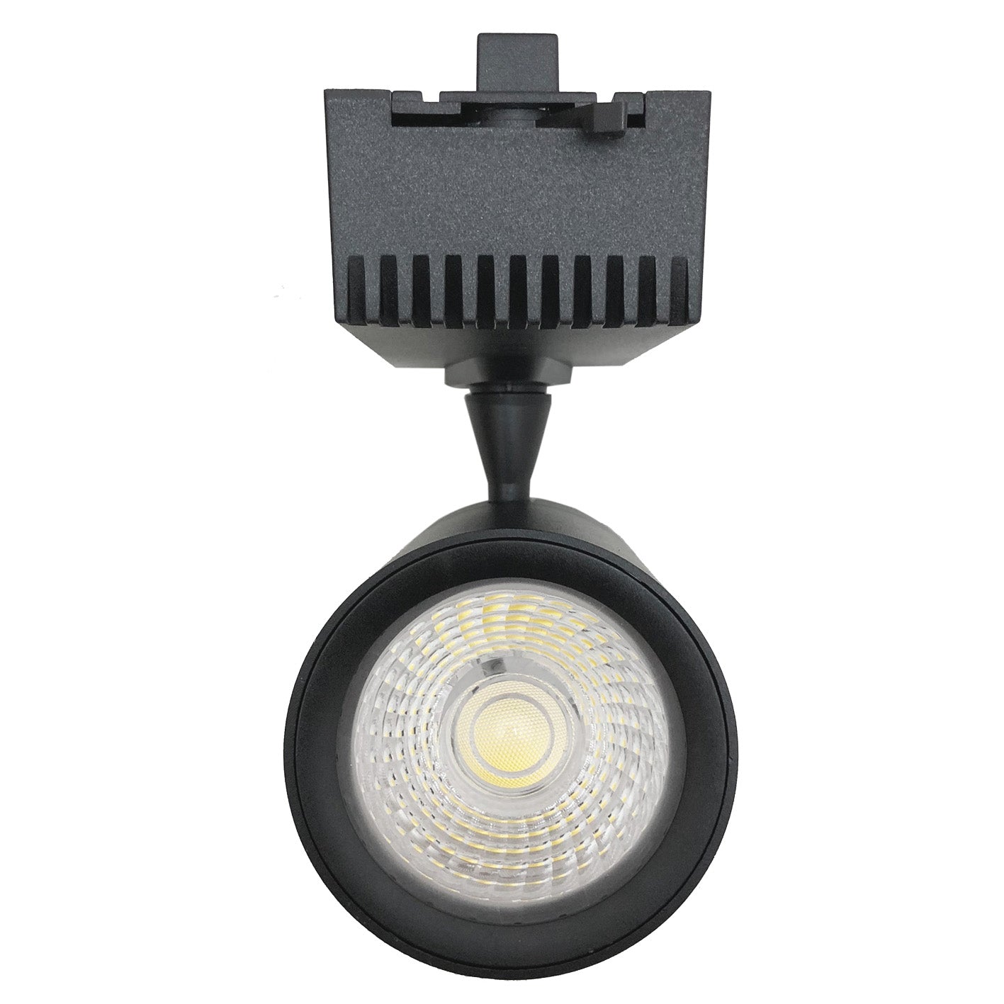 Spot LED sur Rail 30W 80° COB Monophasé NOIR