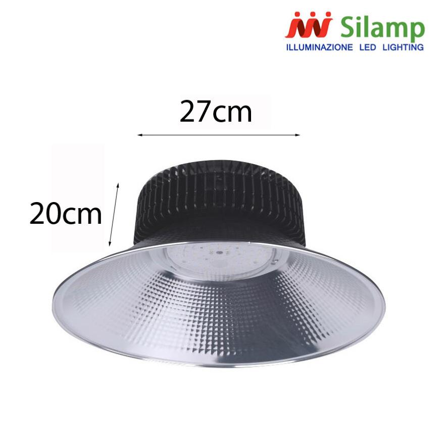 Cloche LED Industrielle 200W 120° NOIR IP44