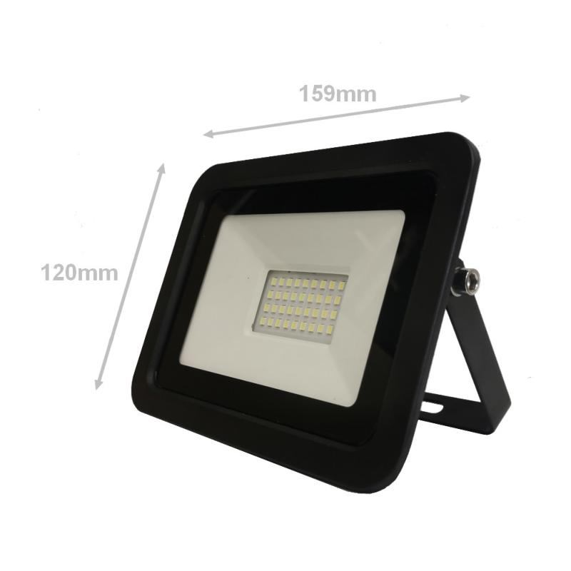 Pack de 10 - Projecteur LED Extérieur 30W IP65 Noir