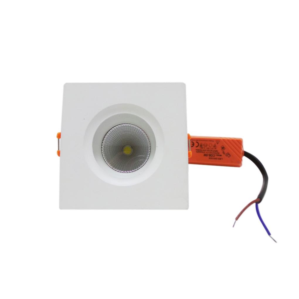 Spot LED Encastrable Carré 5W 80°