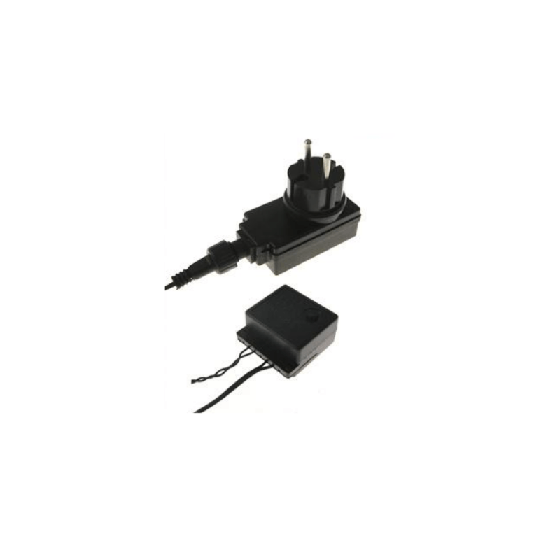 Guirlande LED 220V 25M IP44 500 LED - Blanc Froid Câble Vert (+transfo) - Silamp France