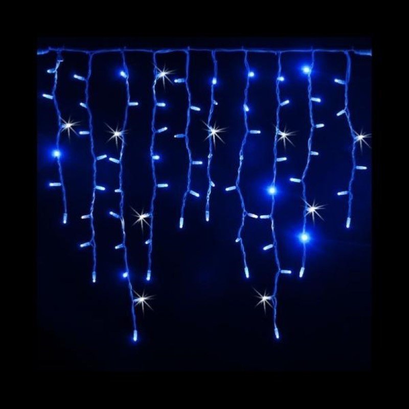 Guirlande LED Rideaux 320LED 220V 3m IP44 8 modes - Bleu - Silamp France