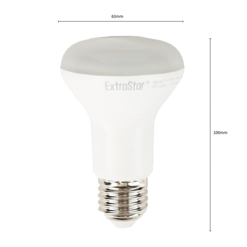 Ampoule LED E27 10W R63
