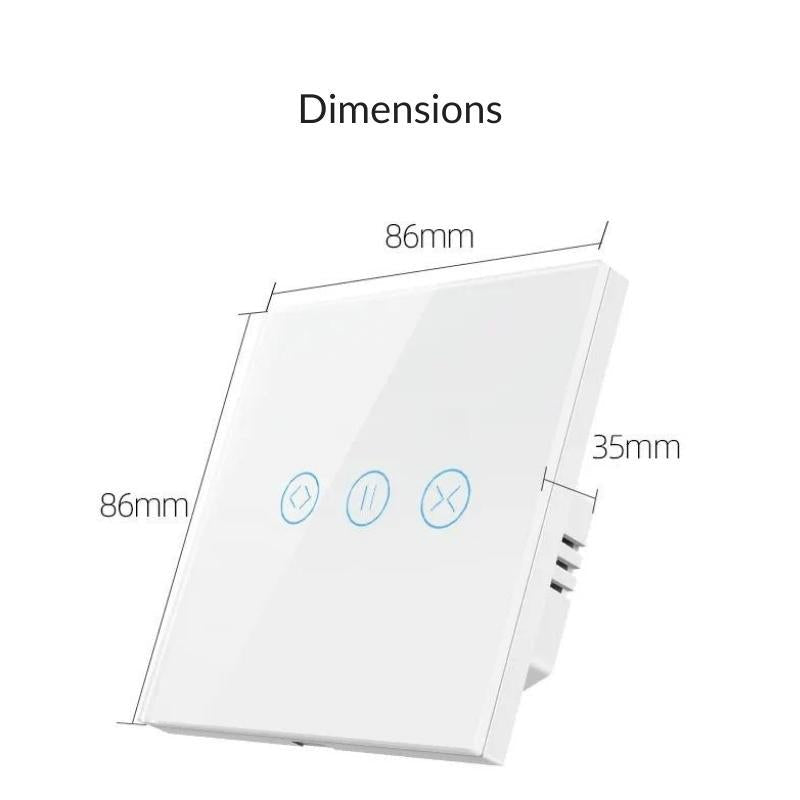 Interrupteur pour Volet Roulant Connecté Wifi Tactile Blanc - Silamp France