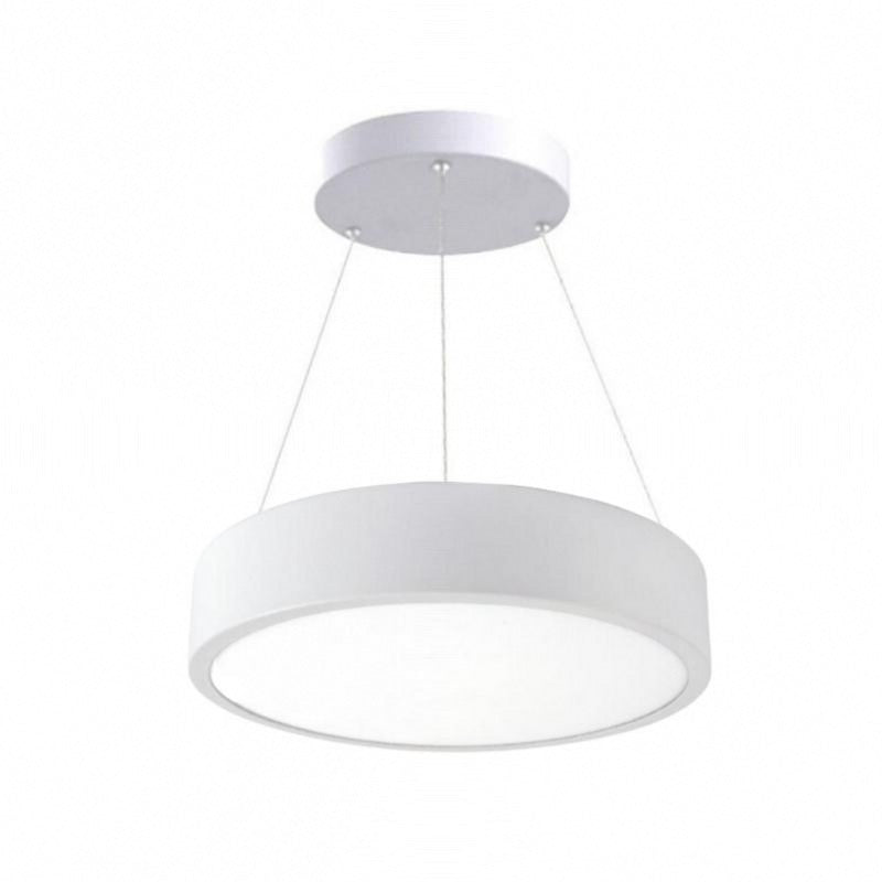 Kit Plafonnier LED Blanc 18W 25cm avec Kit de Suspension