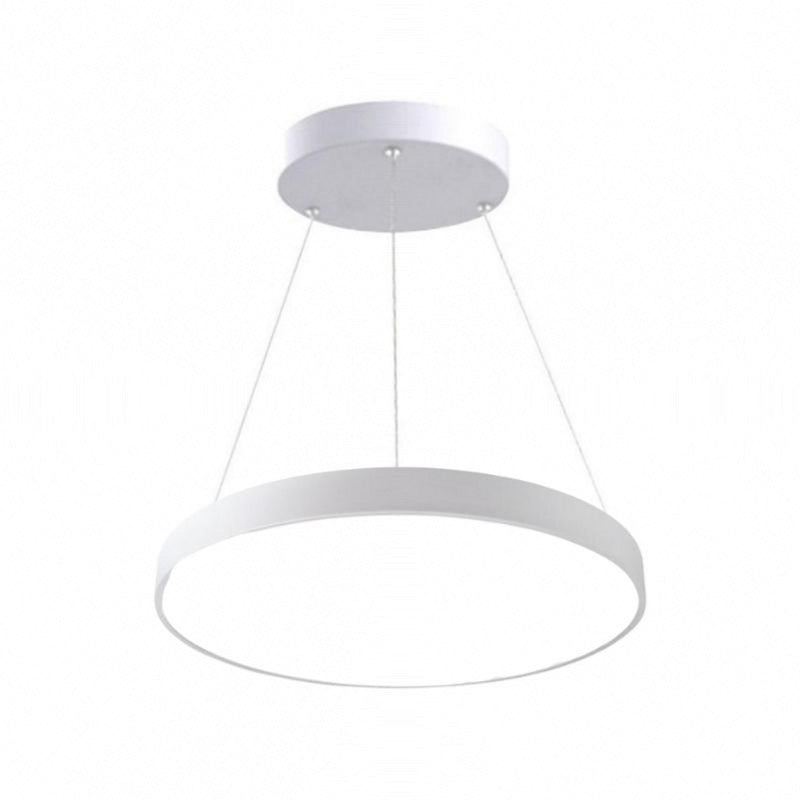 Kit Plafonnier LED Blanc 30W 40cm avec Kit de Suspension