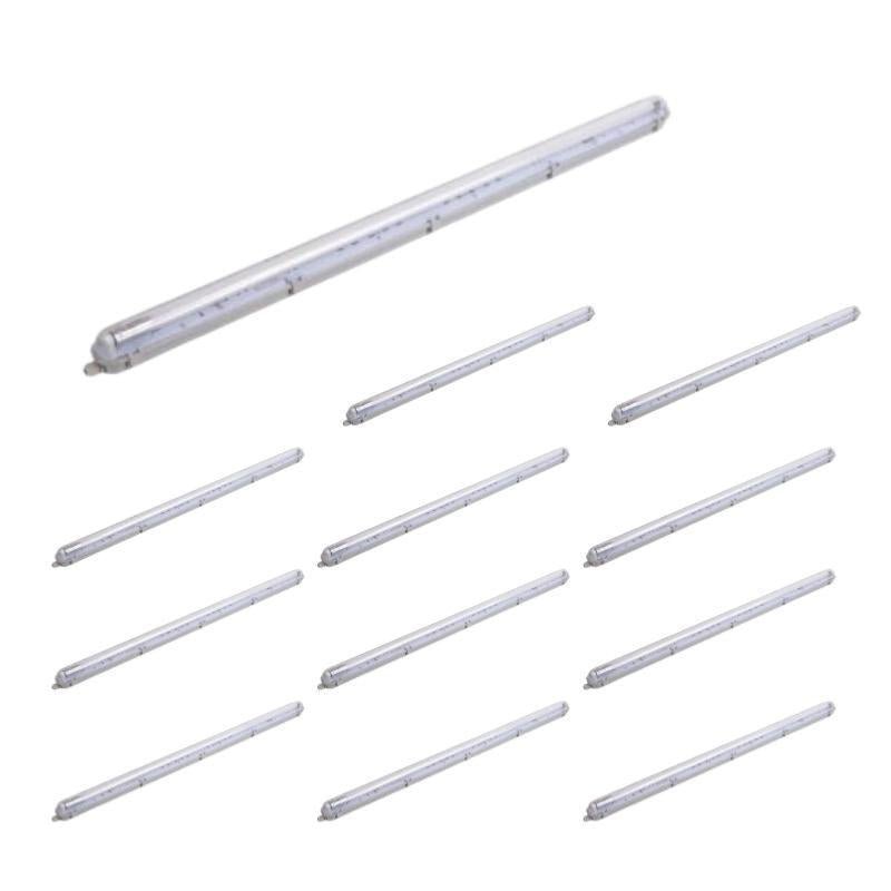 Kit de Réglette LED étanche + 1 Tube Néon LED 150cm T8 22W (Pack de 12) - Silamp France