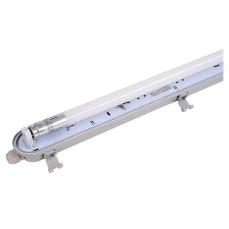 Kit de Réglette LED étanche + Tube Néon LED 120cm T8 18W - Silamp France