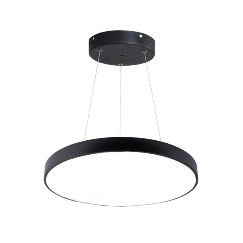 Kit Plafonnier LED Noir 54W 60cm avec Kit de Suspension - Silamp France