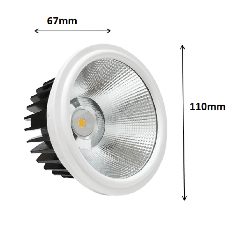 Kit Support AR111 Encastrable Orientable avec Ampoule LED 20W - Silamp France