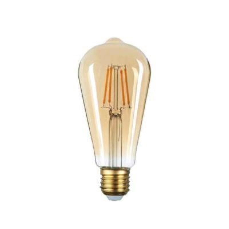 Kit Suspension Luminaire Noir Mat avec Ampoule LED E27 6W - Silamp France
