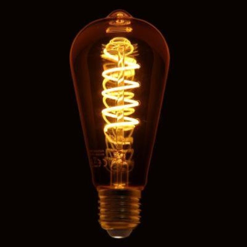 Kit Suspension Luminaire Noir Mat avec Ampoule LED E27 6W - Silamp France