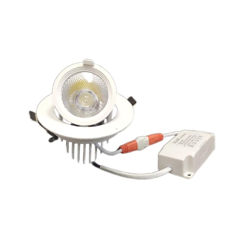 Spot LED Rond Encastrable Orientable BLANC 12W