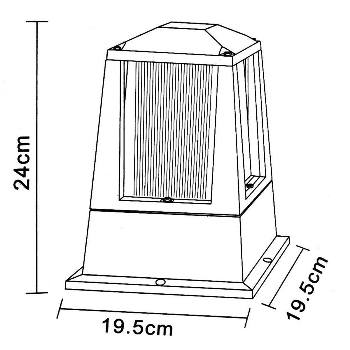 Lanterne Extérieure Noire Ampoule E27 - Silamp France