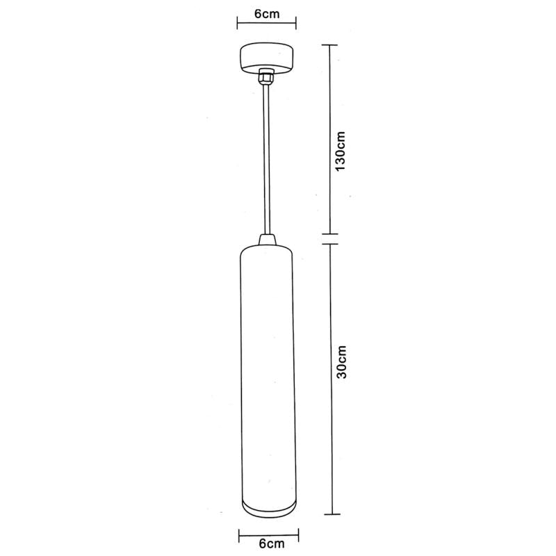 Luminaire Suspendu GU10 IP20 30cm Bronze - Silamp France