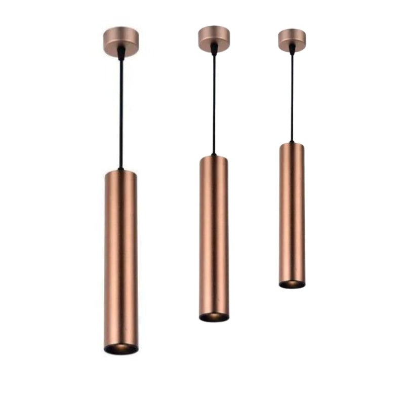 Luminaire Suspendu GU10 IP20 30cm Bronze (Pack de 3) - Silamp France