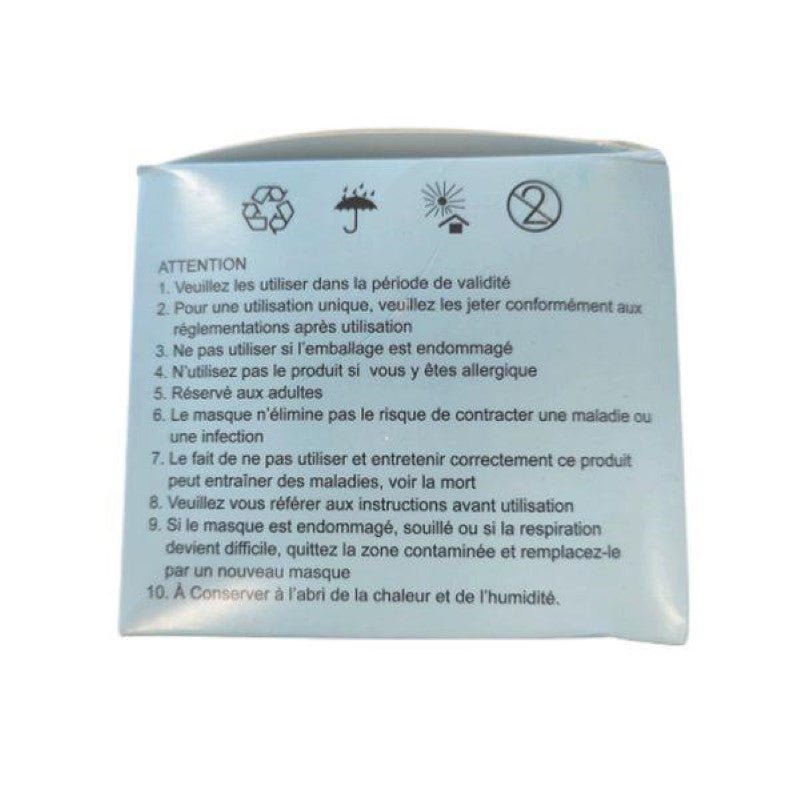 Masques Médicaux CE - Bleus 3 Plis jetables - Boîte de 50 - Silamp France
