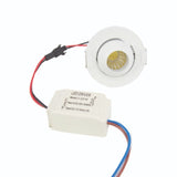 Mini Spot LED Encastrable Orientable 3W COB 45° Rond