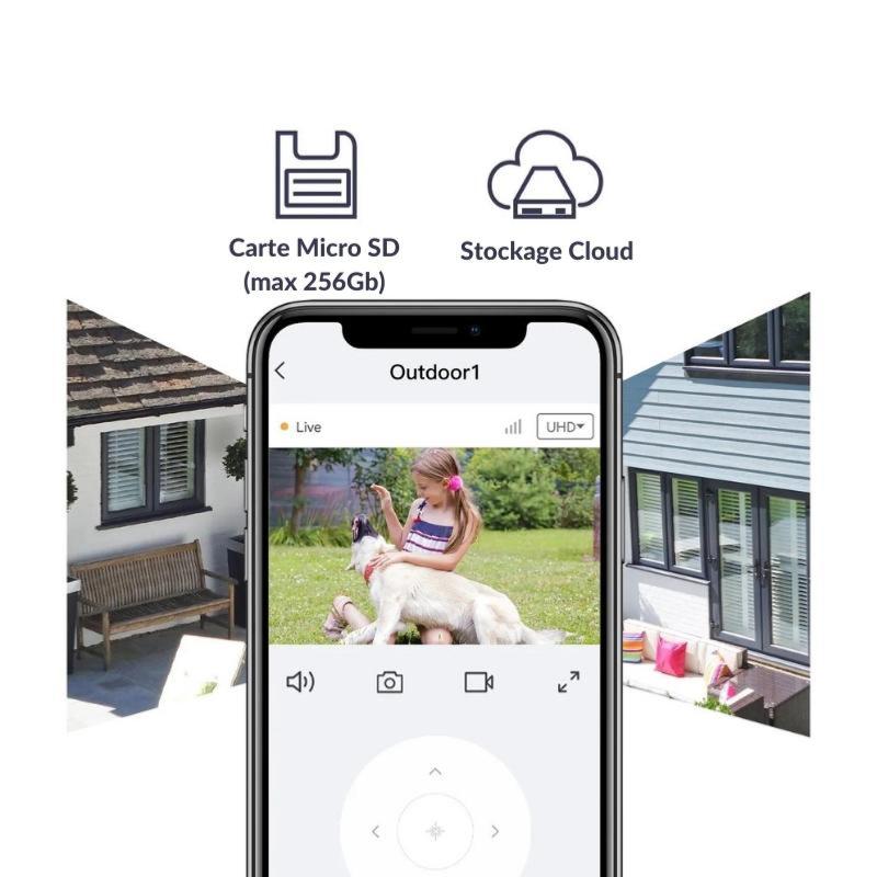 Caméra de Surveillance Extérieure Intelligente WiFi 1080p IP65