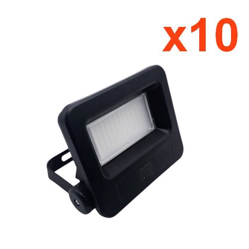 Projecteurs LED Extérieur 30W IP65 NOIR (Pack de 10)